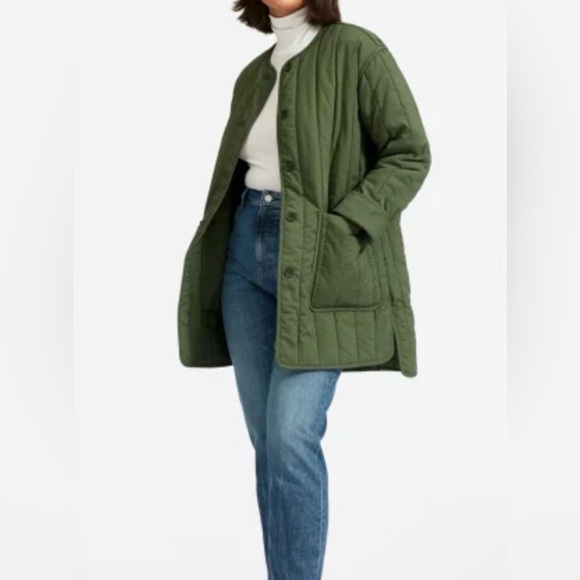 EOlive Green Quilted Women's Jacket - Picture 7 of 7